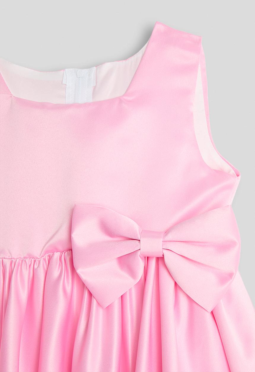 Pop Candy - Sleeveless satin bow dress - light pink