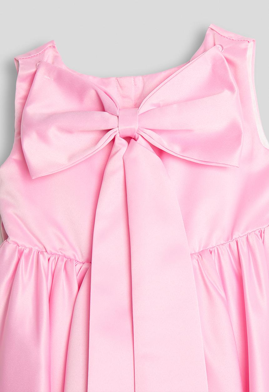 Pop Candy - Sleeveless satin bow dress - light pink