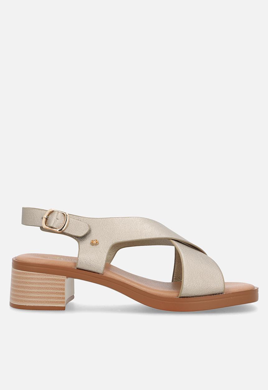 Butterfly Classics - Esmee 1 cross strap heel - champagne