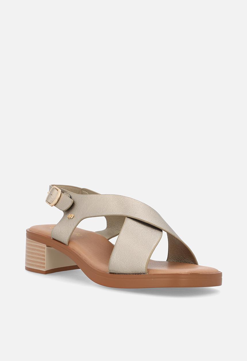 Butterfly Classics - Esmee 1 cross strap heel - champagne