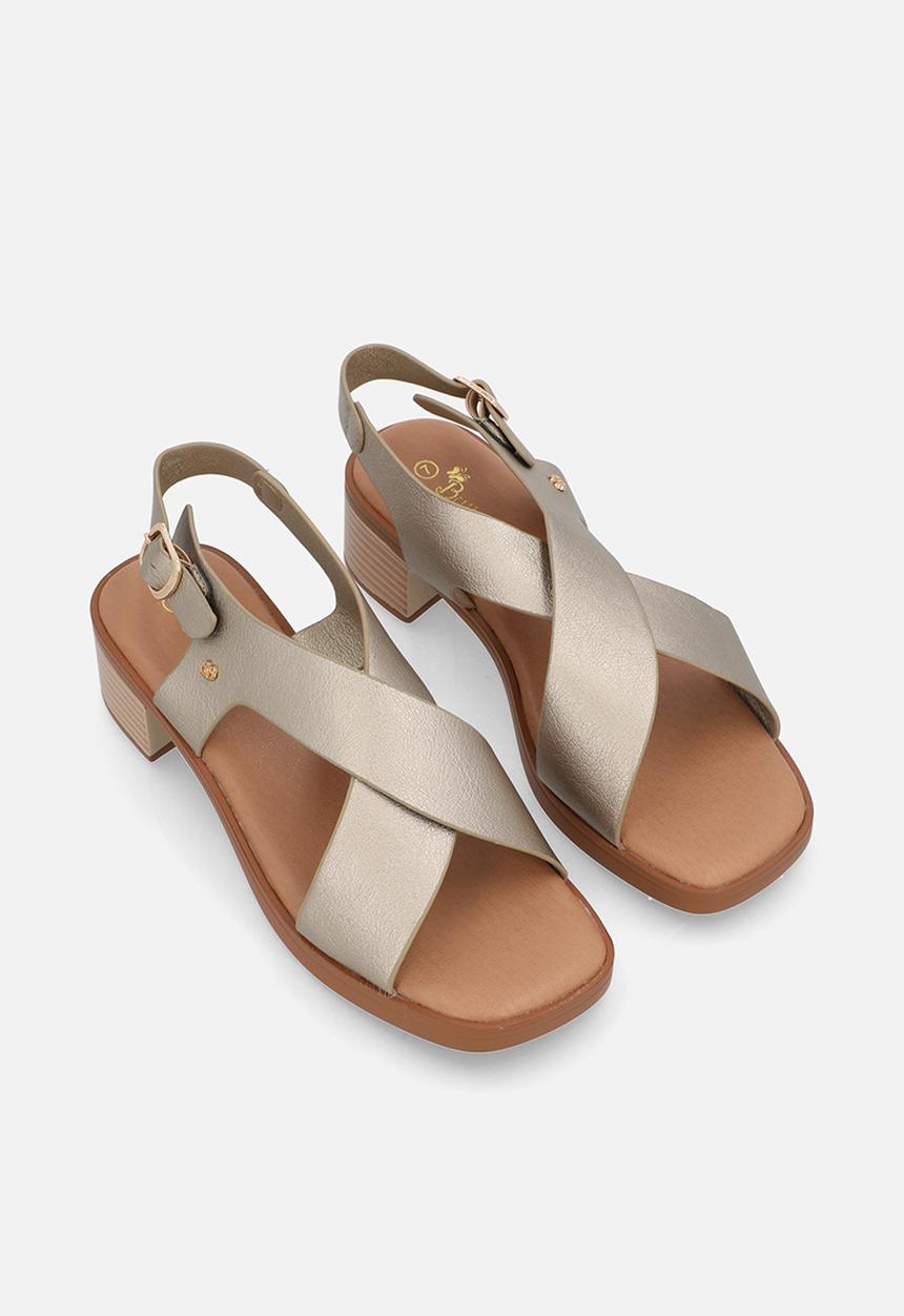 Butterfly Classics - Esmee 1 cross strap heel - champagne