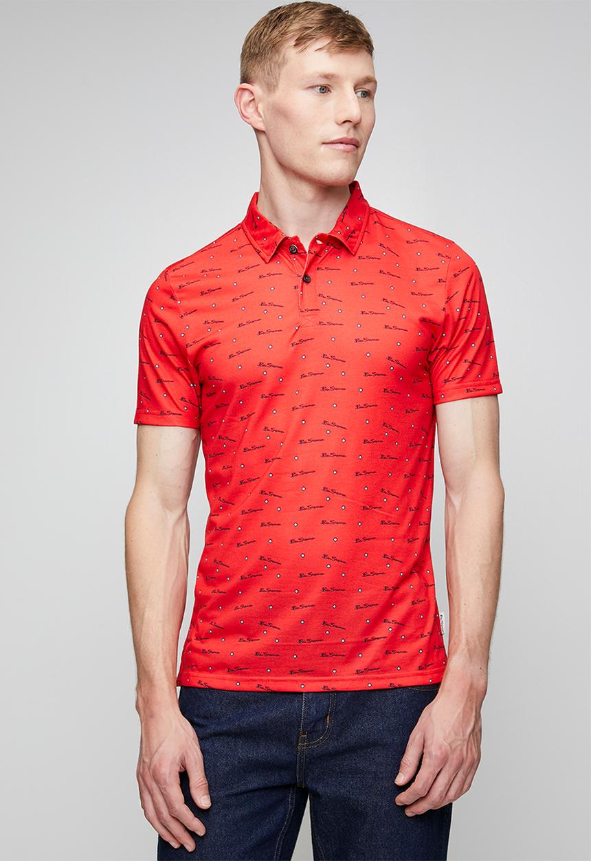 Ben Sherman - Ben Tar Aop Polo - red