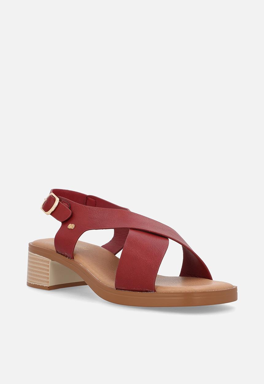 Butterfly Classics - Esmee 1 cross strap heel - red