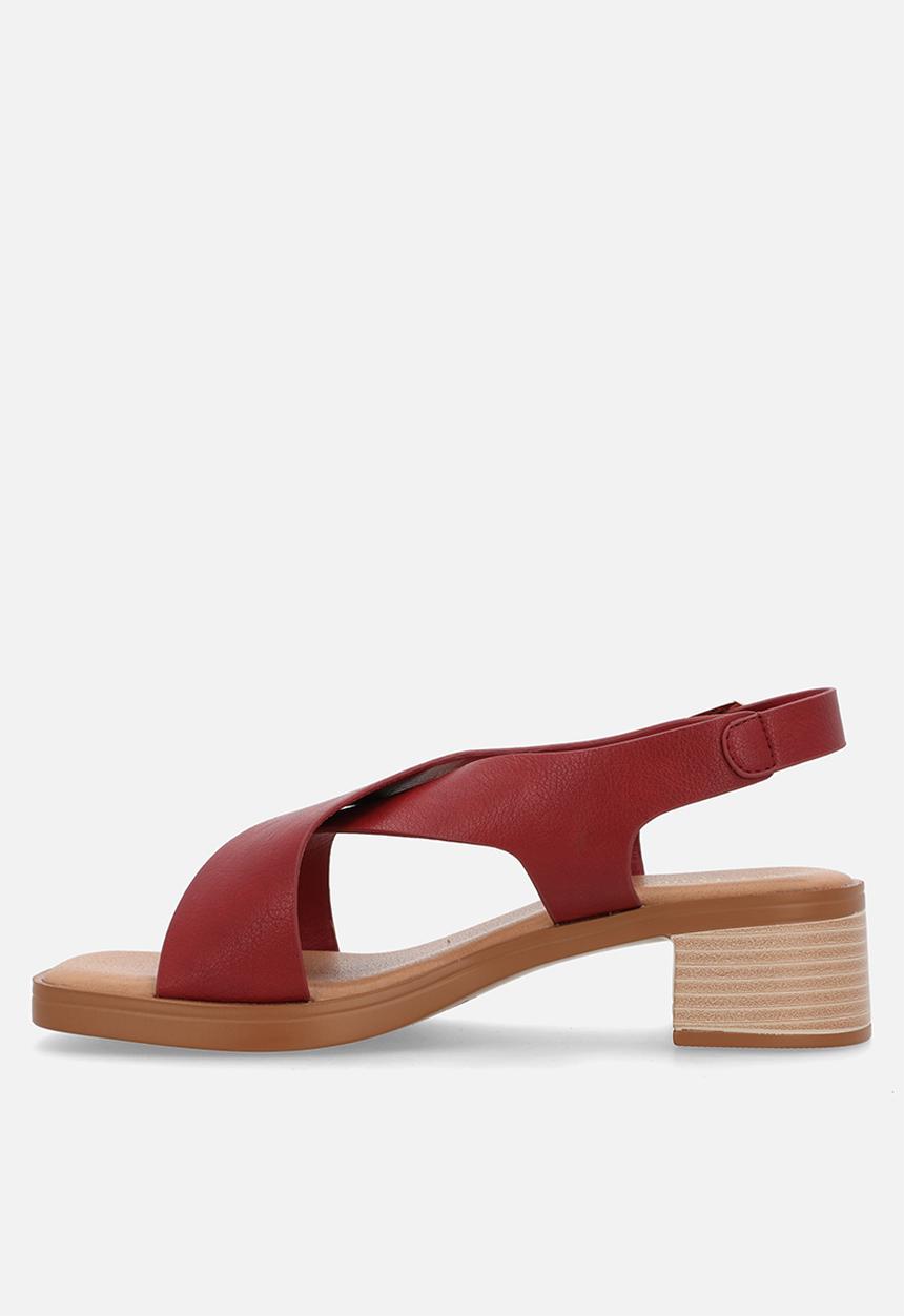 Butterfly Classics - Esmee 1 cross strap heel - red