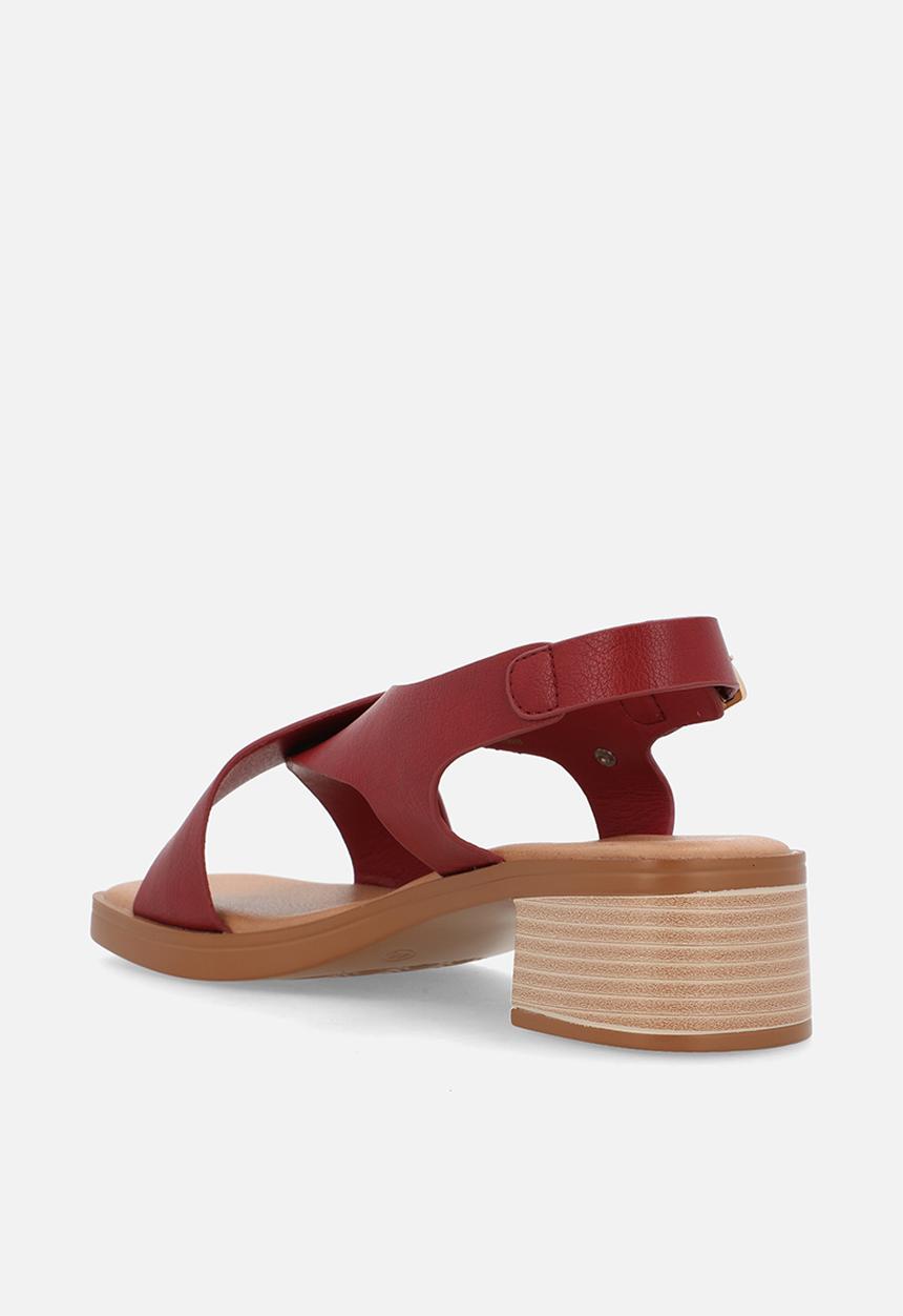 Butterfly Classics - Esmee 1 cross strap heel - red