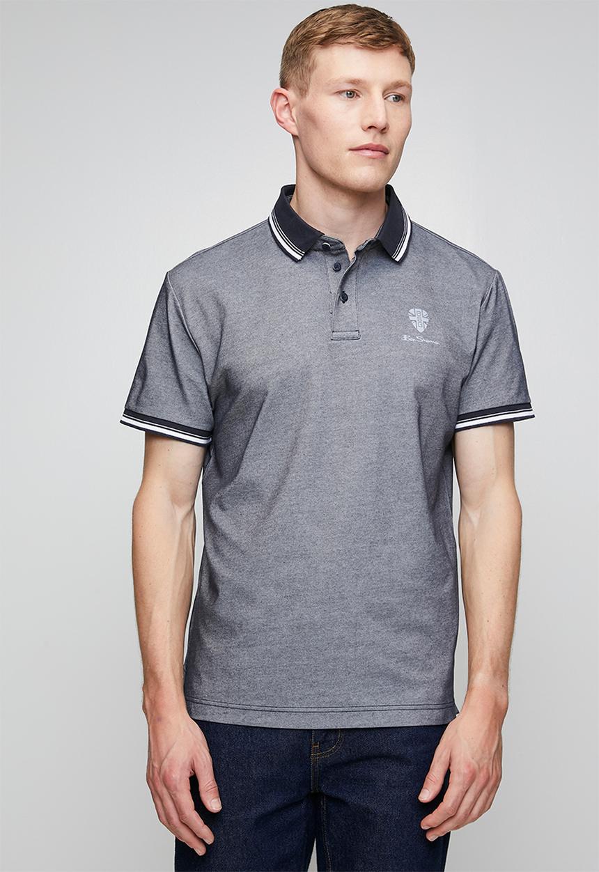 Ben Sherman - Badge Polo Ss - navy 