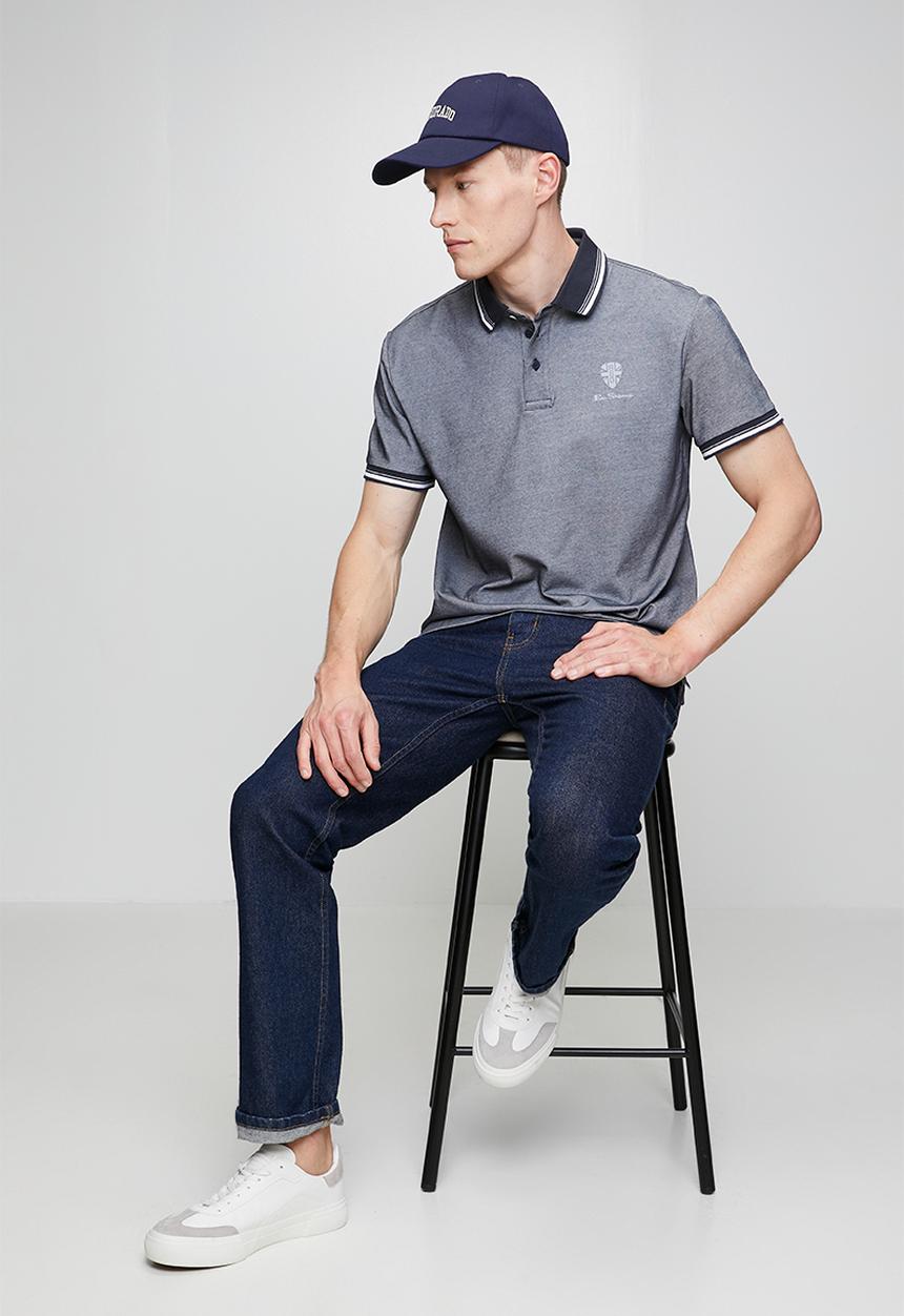 Ben Sherman - Badge Polo Ss - navy 