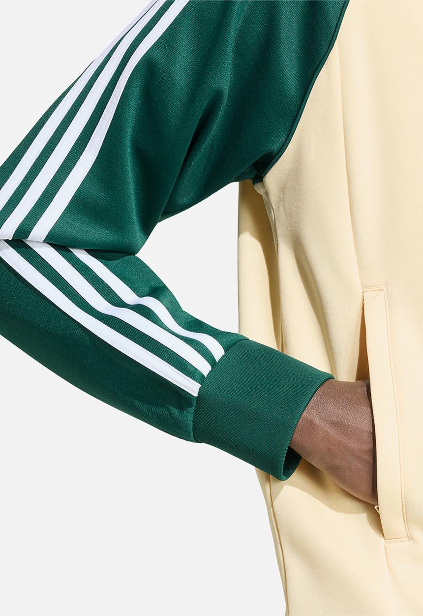 adidas Originals -  SST Track Top - Warm Vanilla / Collegiate Green