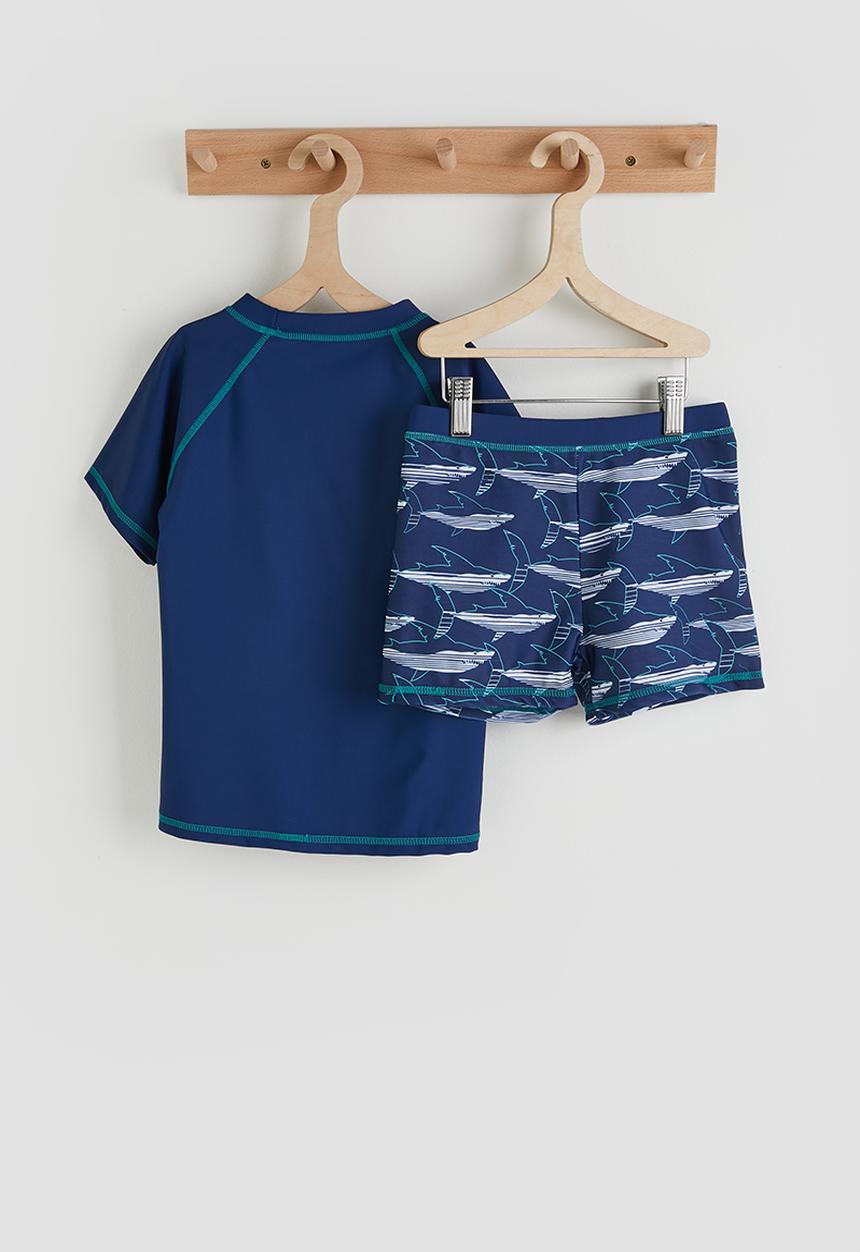 Pop Candy - Rash vest and board shorts -  light navy/aop