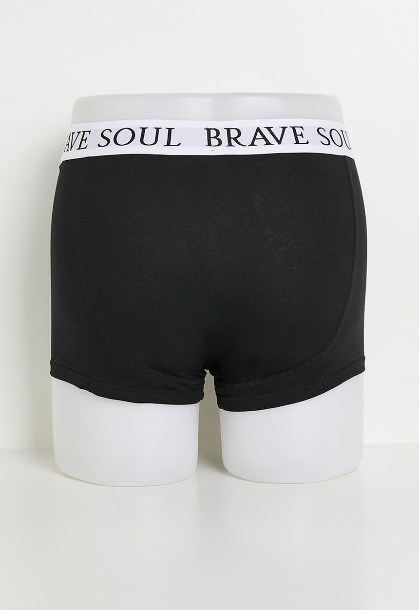 Brave Soul - 5Pk Boxers - Black Multi