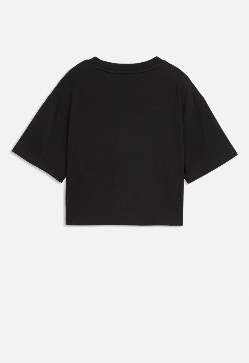 PUMA - Ess 2 Color No. 1 Logo Short Length Tee G - Puma Black-Light Lavender
