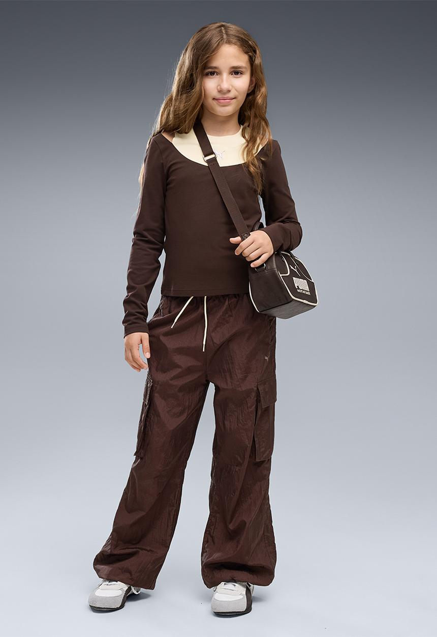 PUMA - T7 Midnight Shadow Relaxed Woven Cargo Pants G - Chocolate Fondue