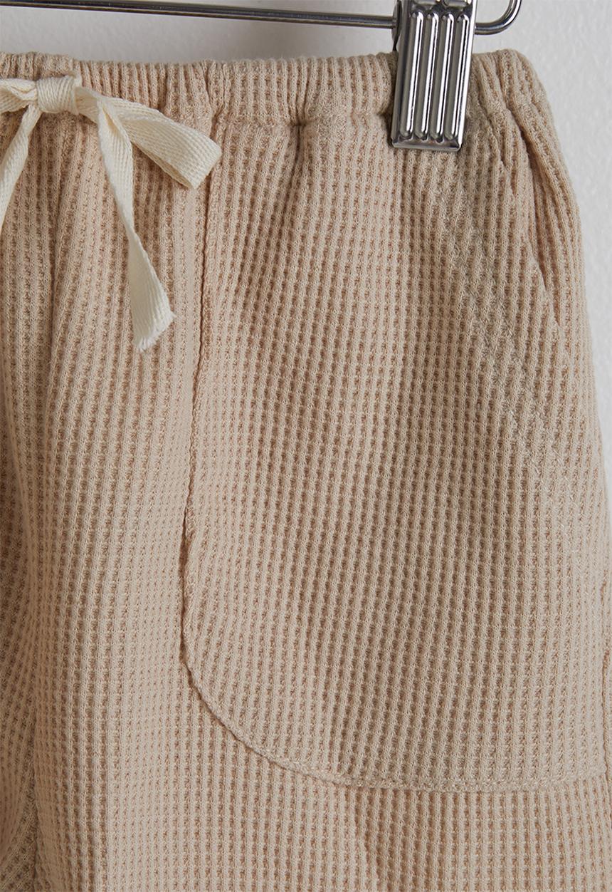 Pop Candy - Tee and shorts - light khaki