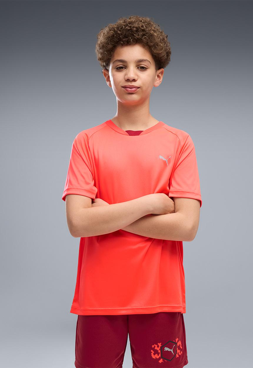 PUMA - Active Sports Poly Back Graphic Tee B - Ultra Red