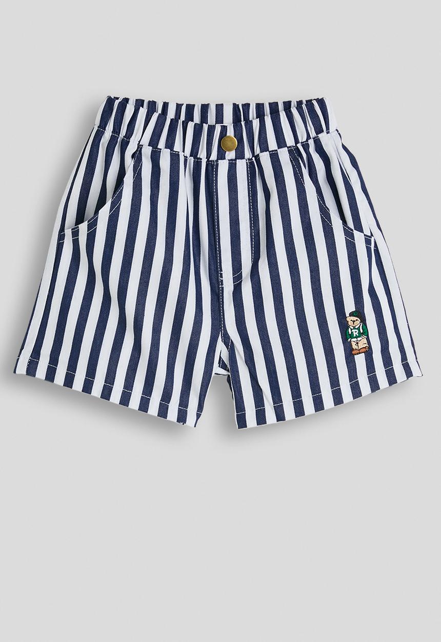 Pop Candy - Striped regular fit shorts - navy