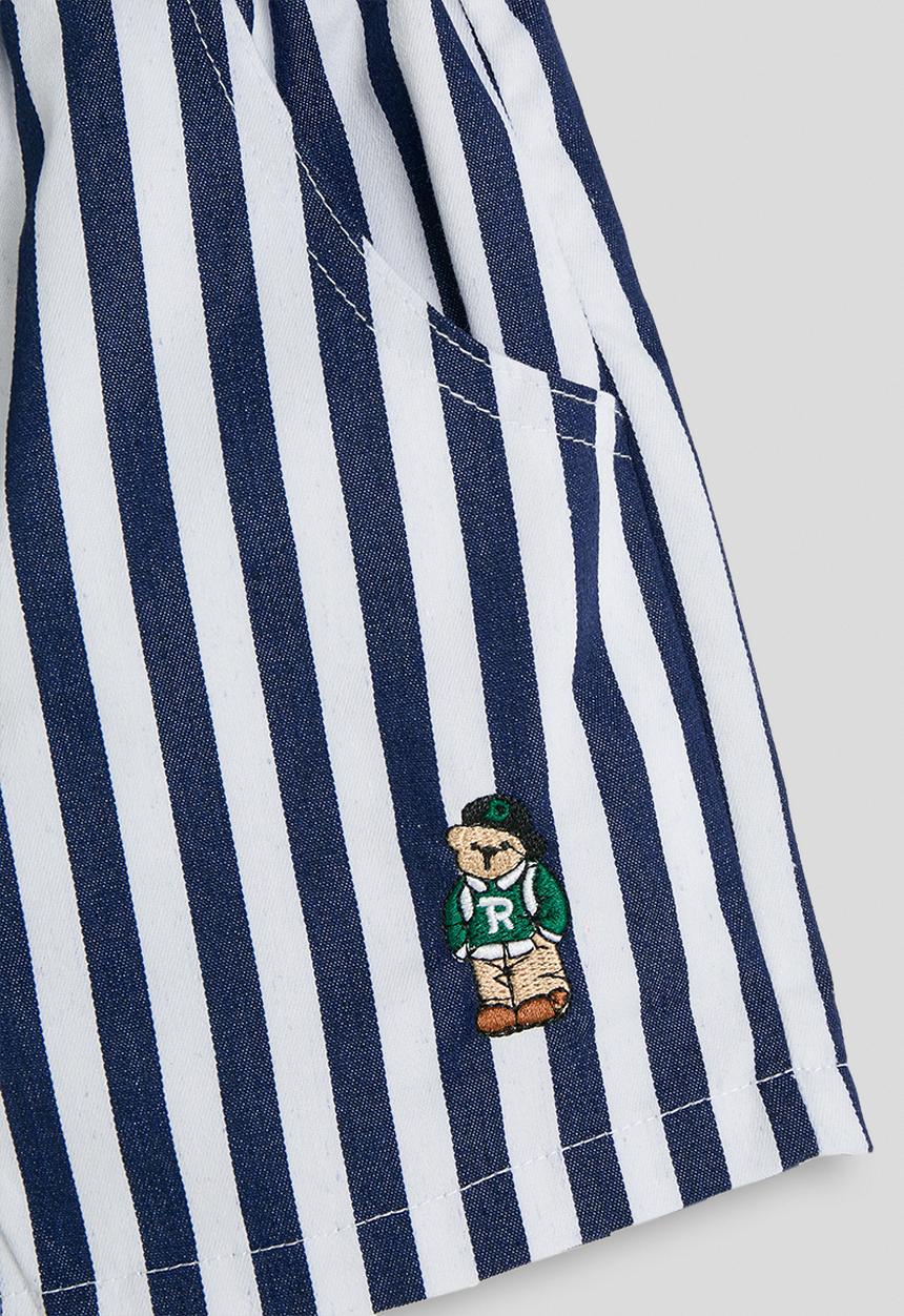 Pop Candy - Striped regular fit shorts - navy