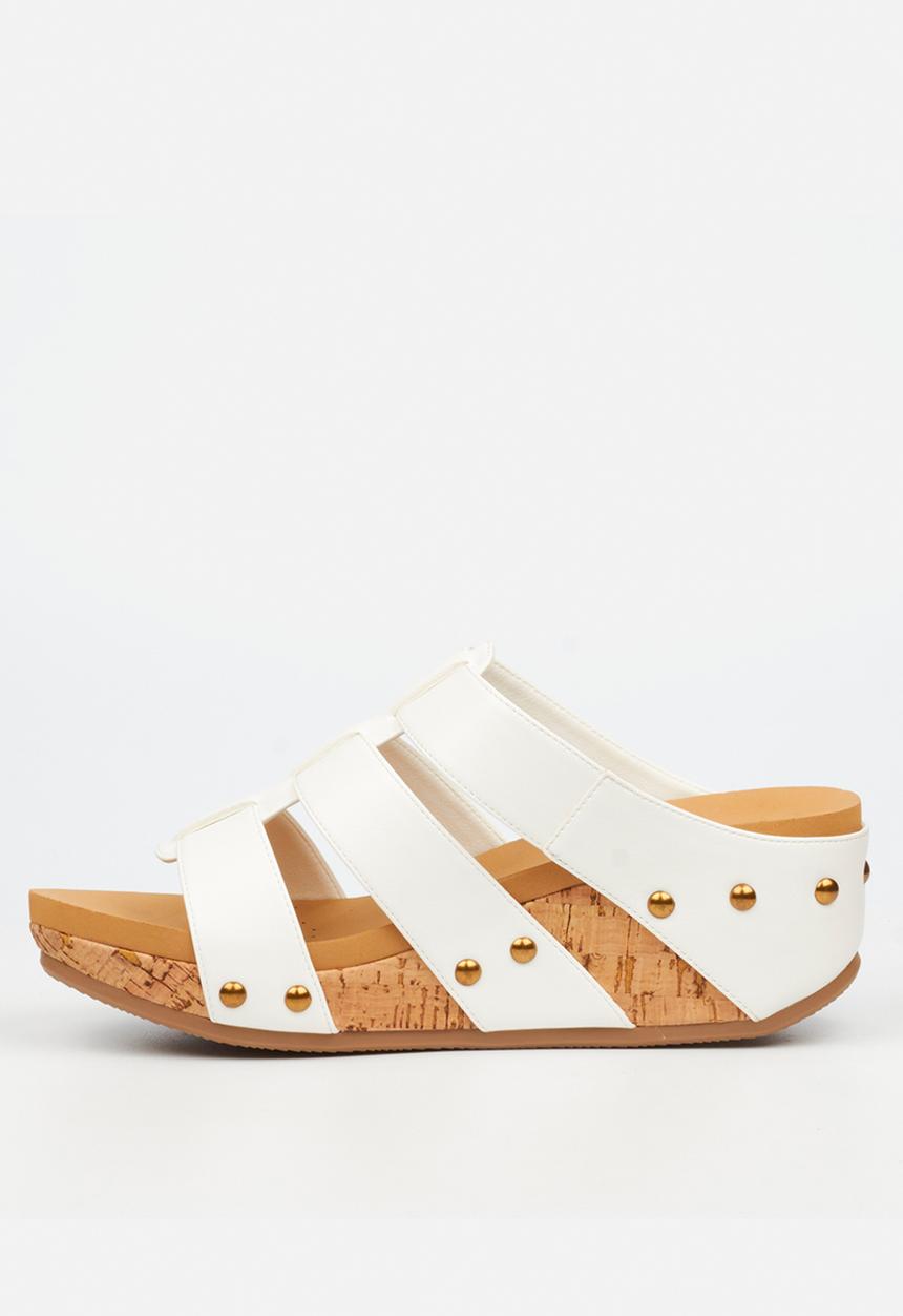 Butterfly Feet - Dido 7 mule sandal - white