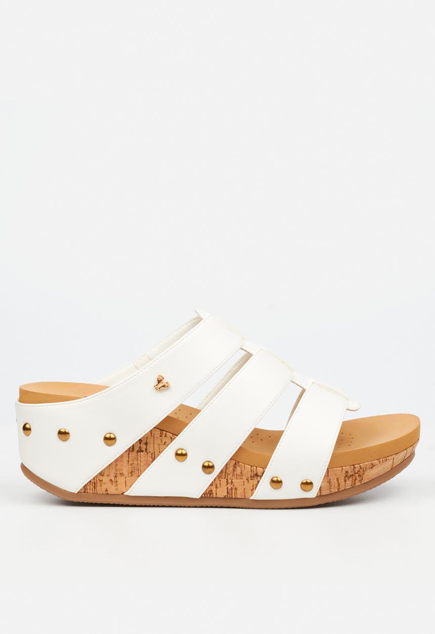 Butterfly Feet - Dido 7 mule sandal - white