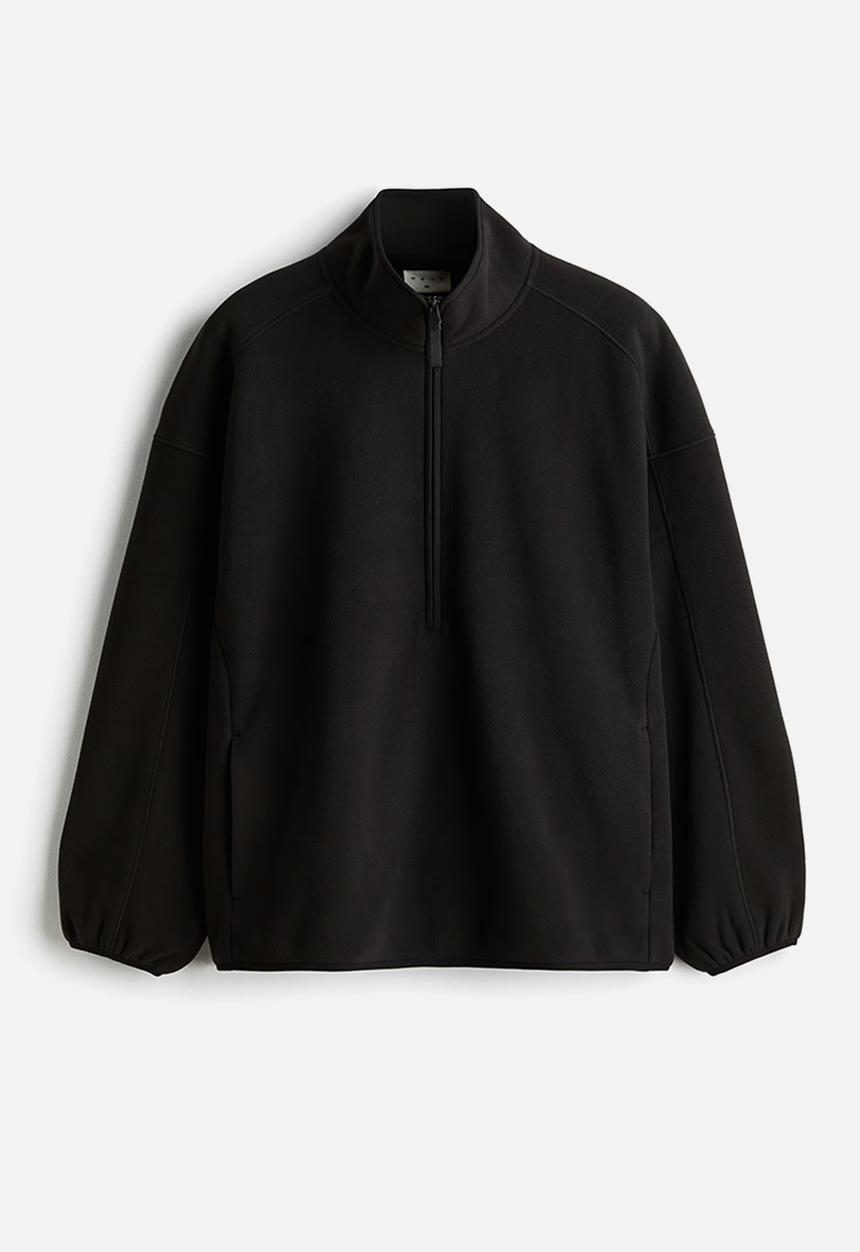 H&M - Fleece sports top - black