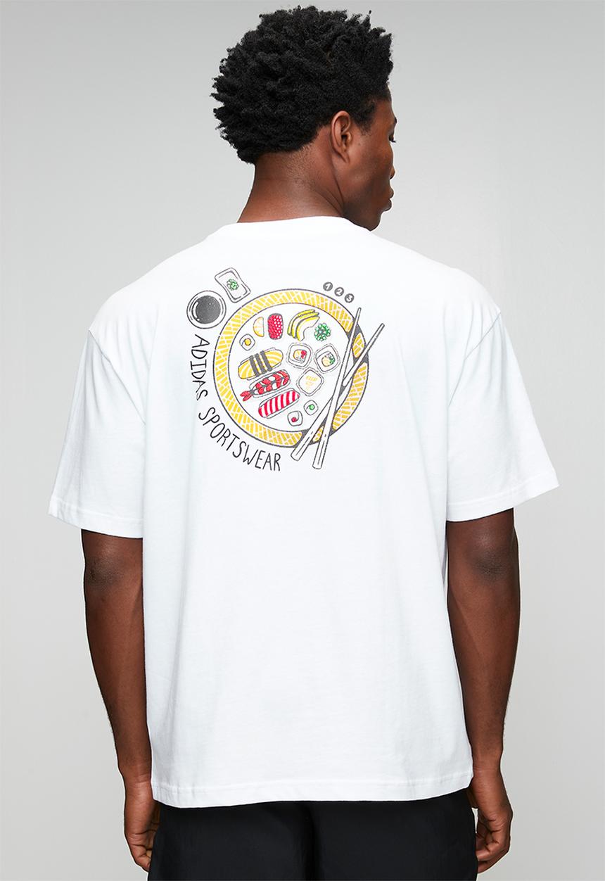 adidas Performance - SUSHI Backprint Tee  - White