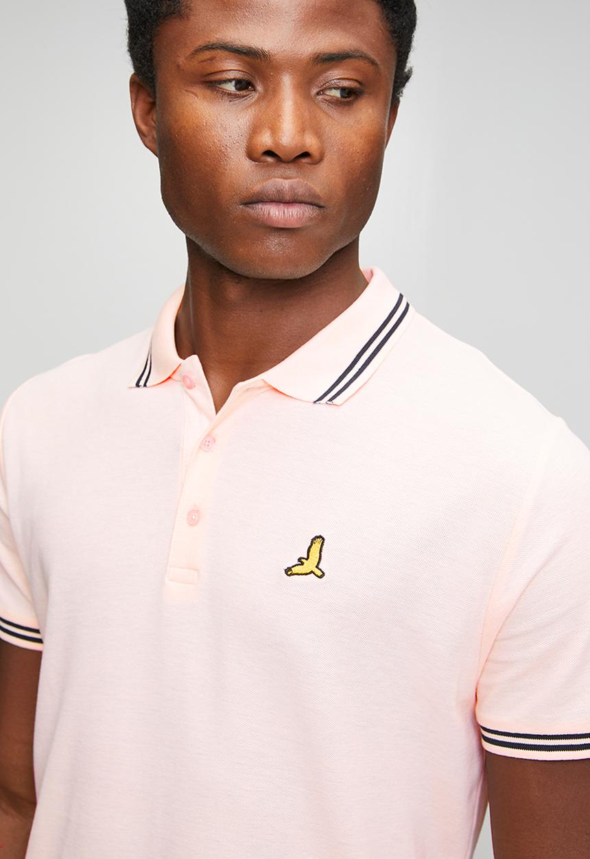 Brave Soul - Agitoc Polo - Summer Pink / Navy