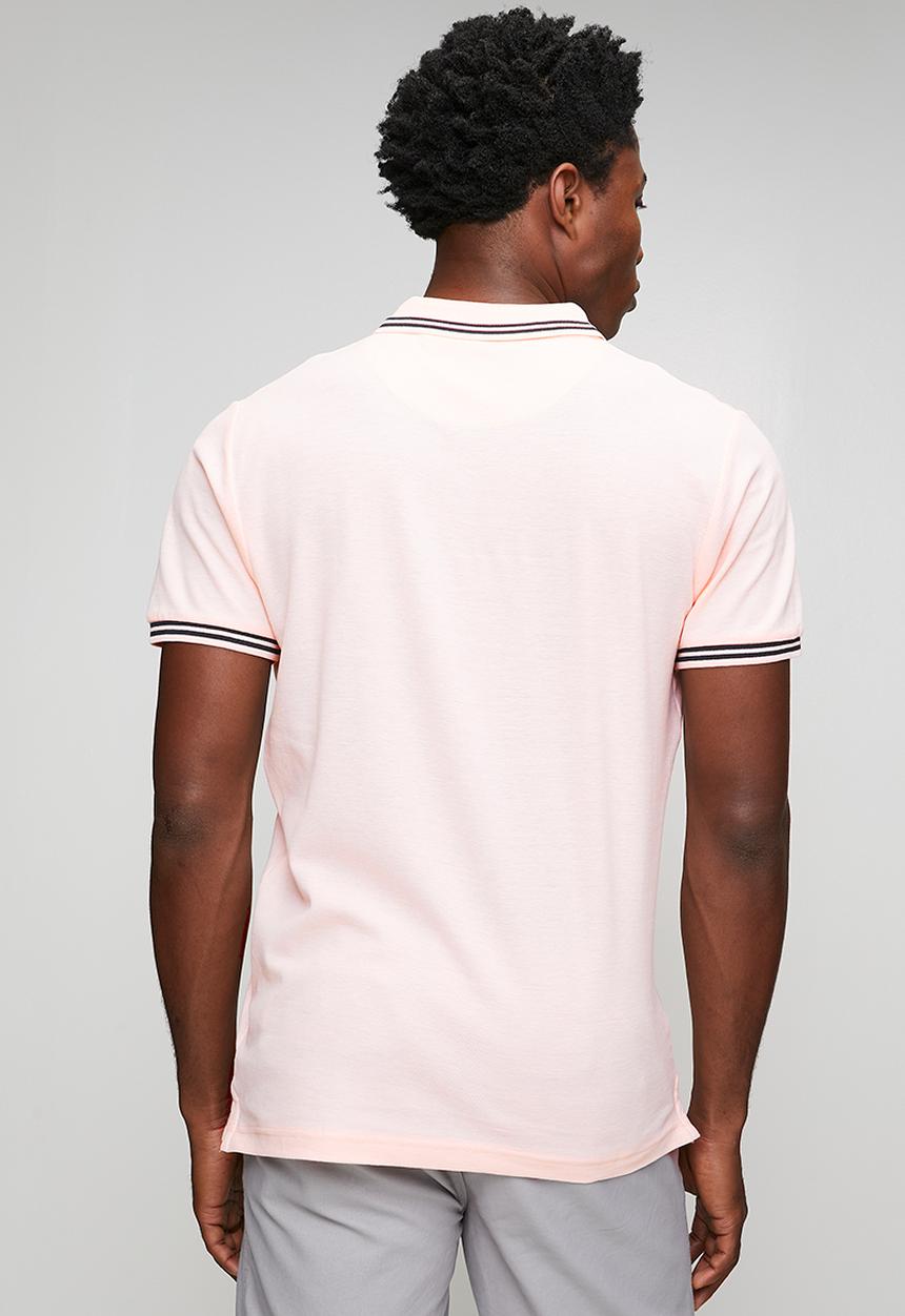 Brave Soul - Agitoc Polo - Summer Pink / Navy