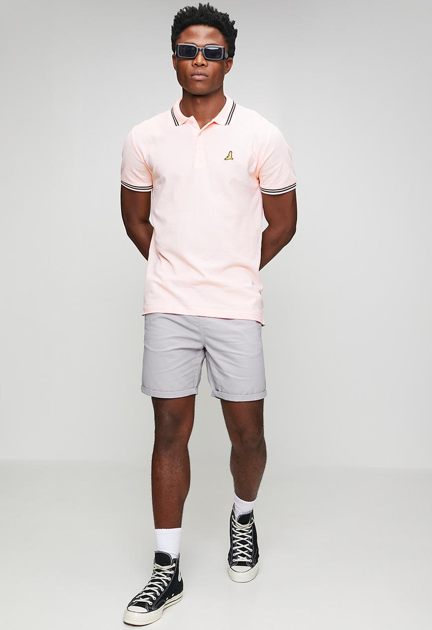 Brave Soul - Agitoc Polo - Summer Pink / Navy
