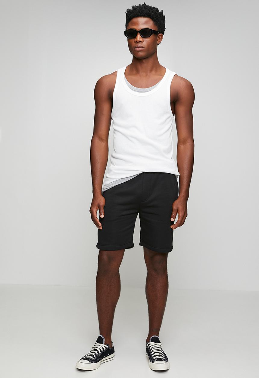 Brave Soul - Double Layer Vest - White / Light Grey