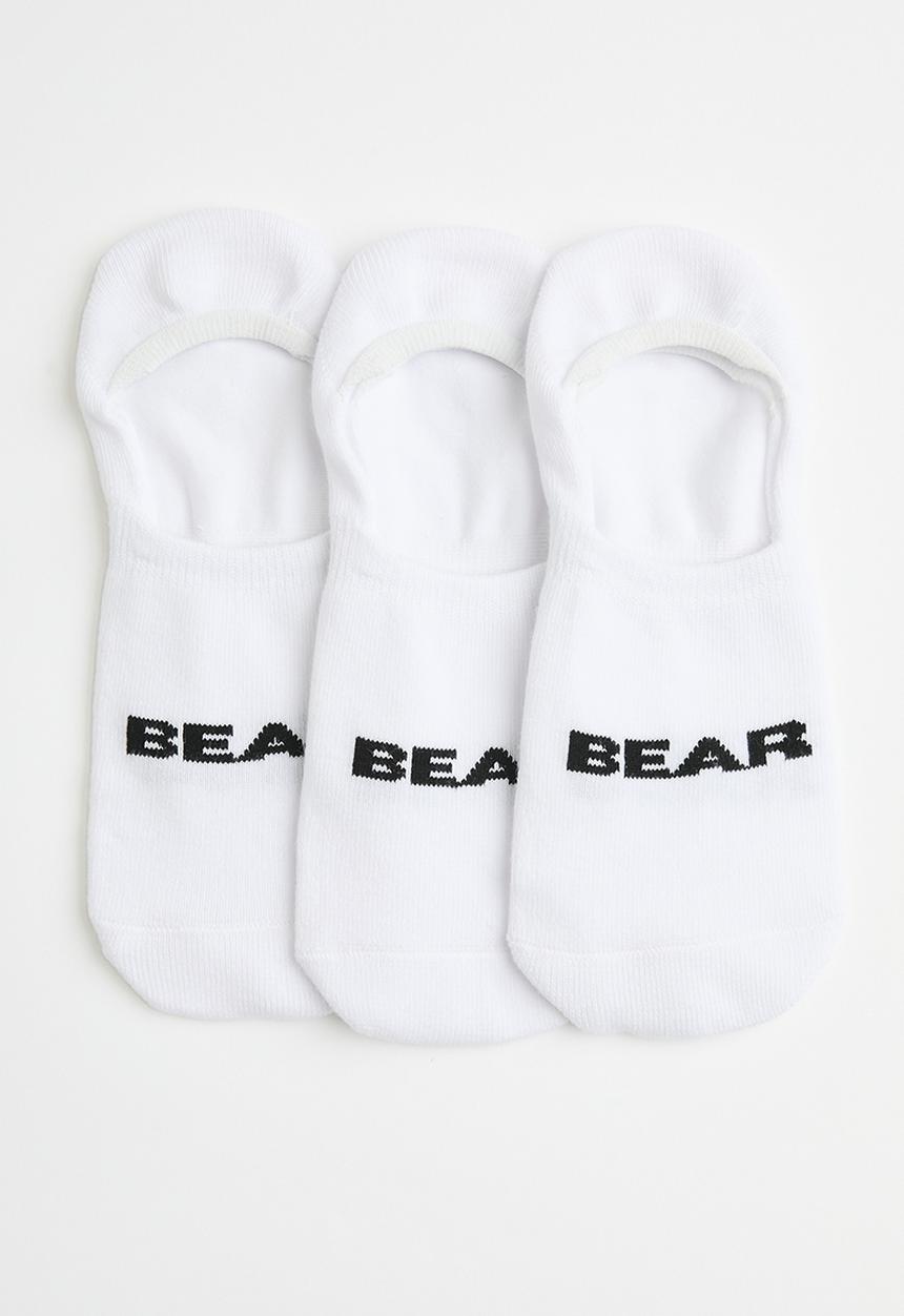 Bear - 3Pk Sneaker Style - White/Black