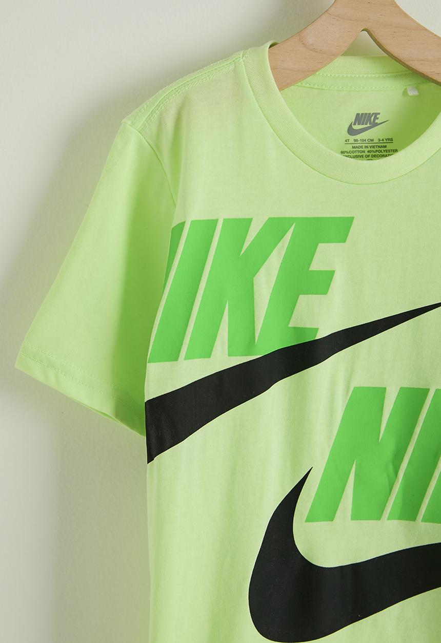 Nike - Nkb B Nsw Hbr Cargo Short Set - Black/ Lt Liquid Lime