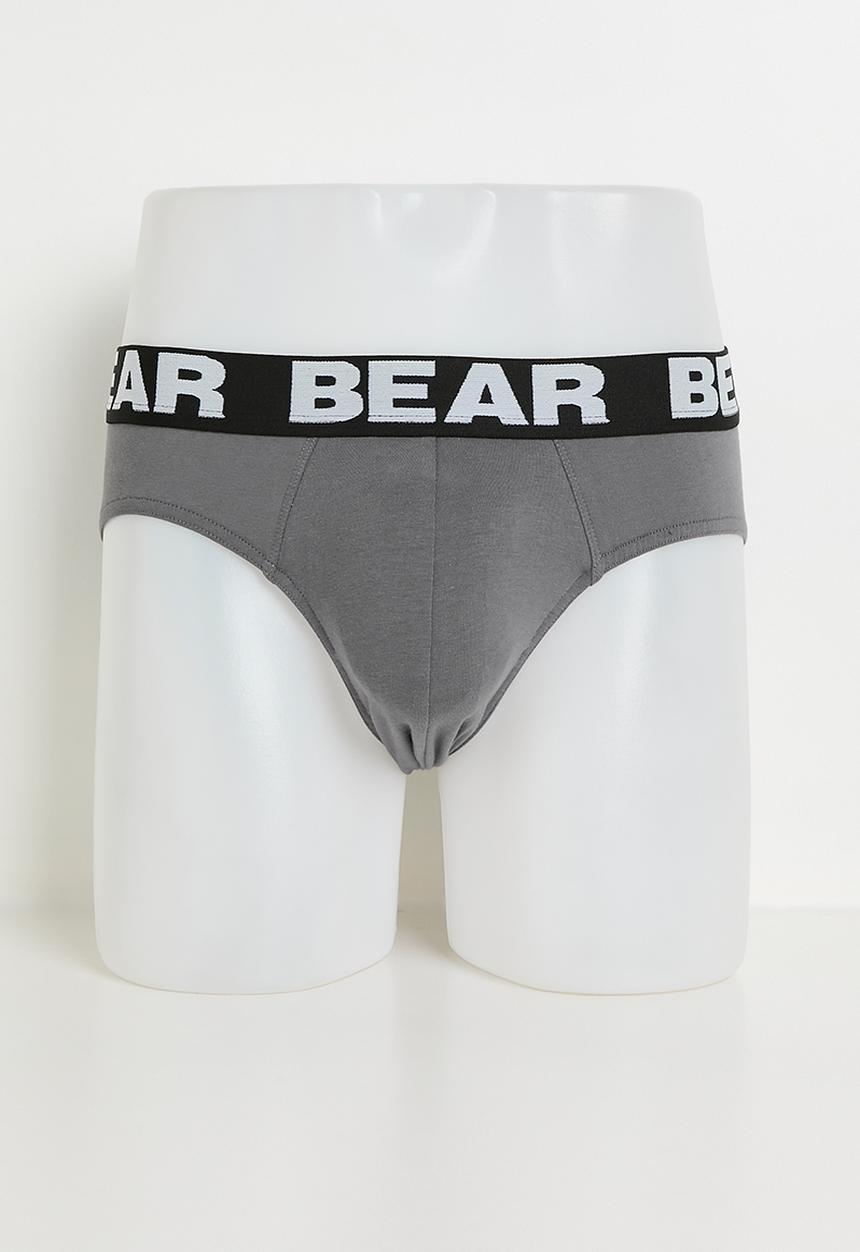 Bear - 2PK Brief Grey/Black-Grey/Black