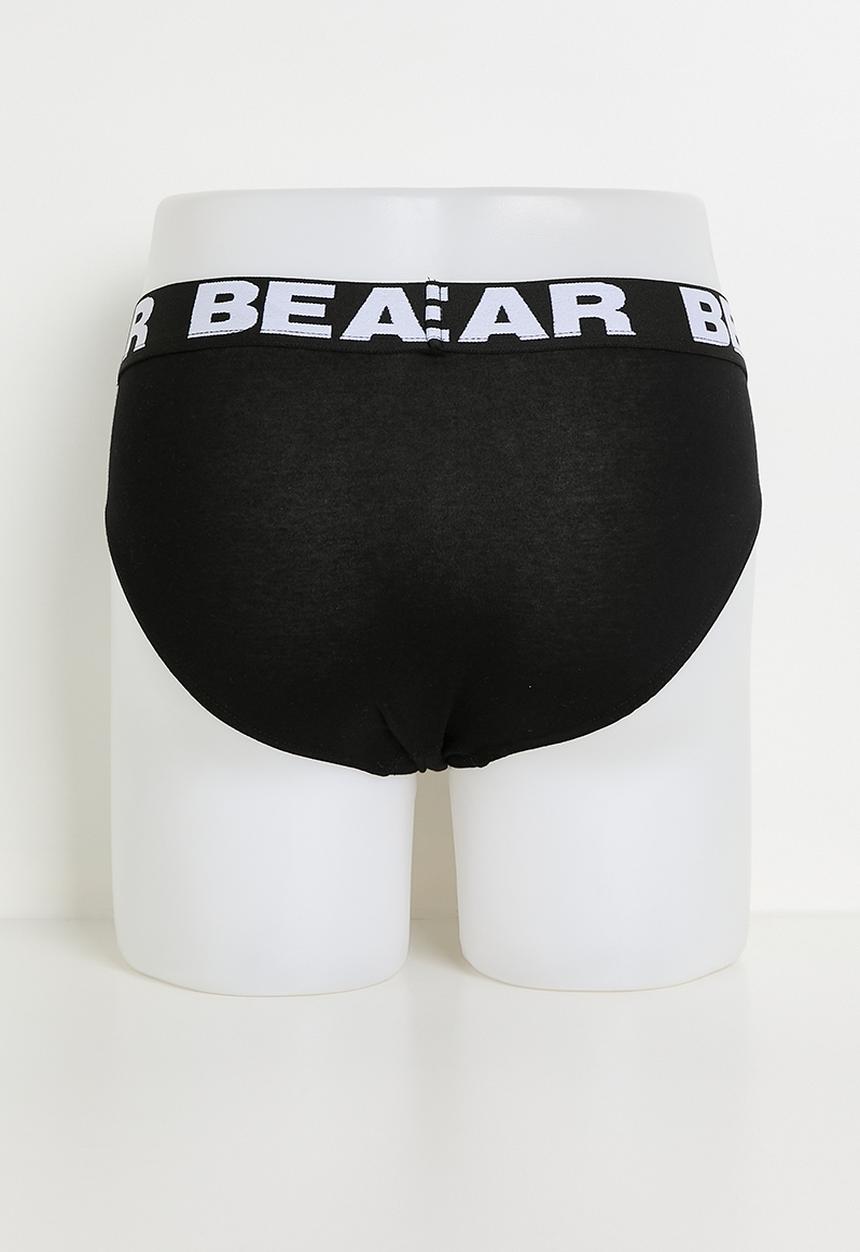Bear - 2PK Brief Grey/Black-Grey/Black