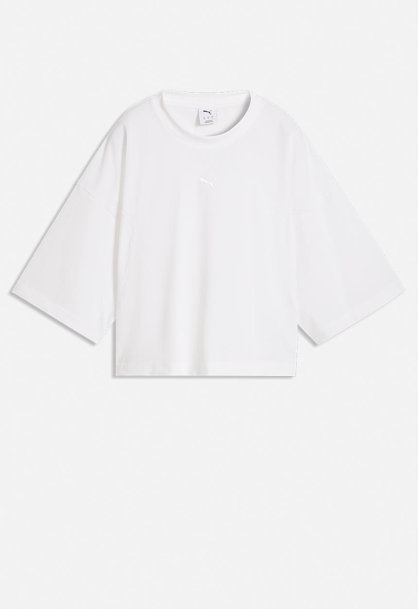 PUMA - Pumatech Sense Oversized Warpknit Short Tee - Puma White