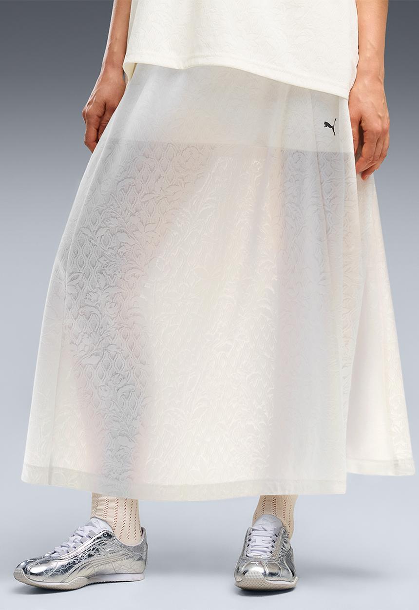 PUMA - Lace Pack T7 Midi Skirt - Warm White