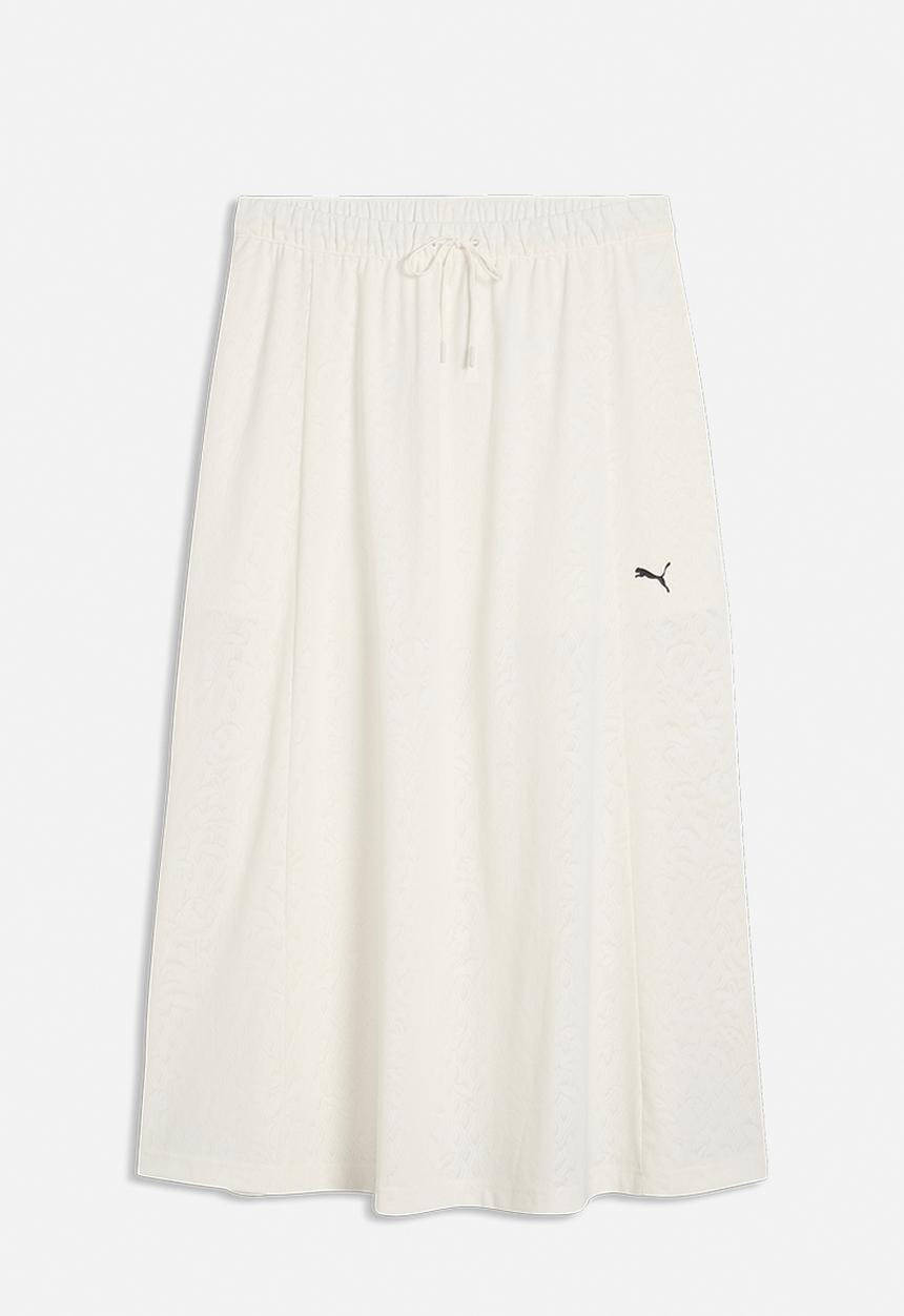 PUMA - Lace Pack T7 Midi Skirt - Warm White