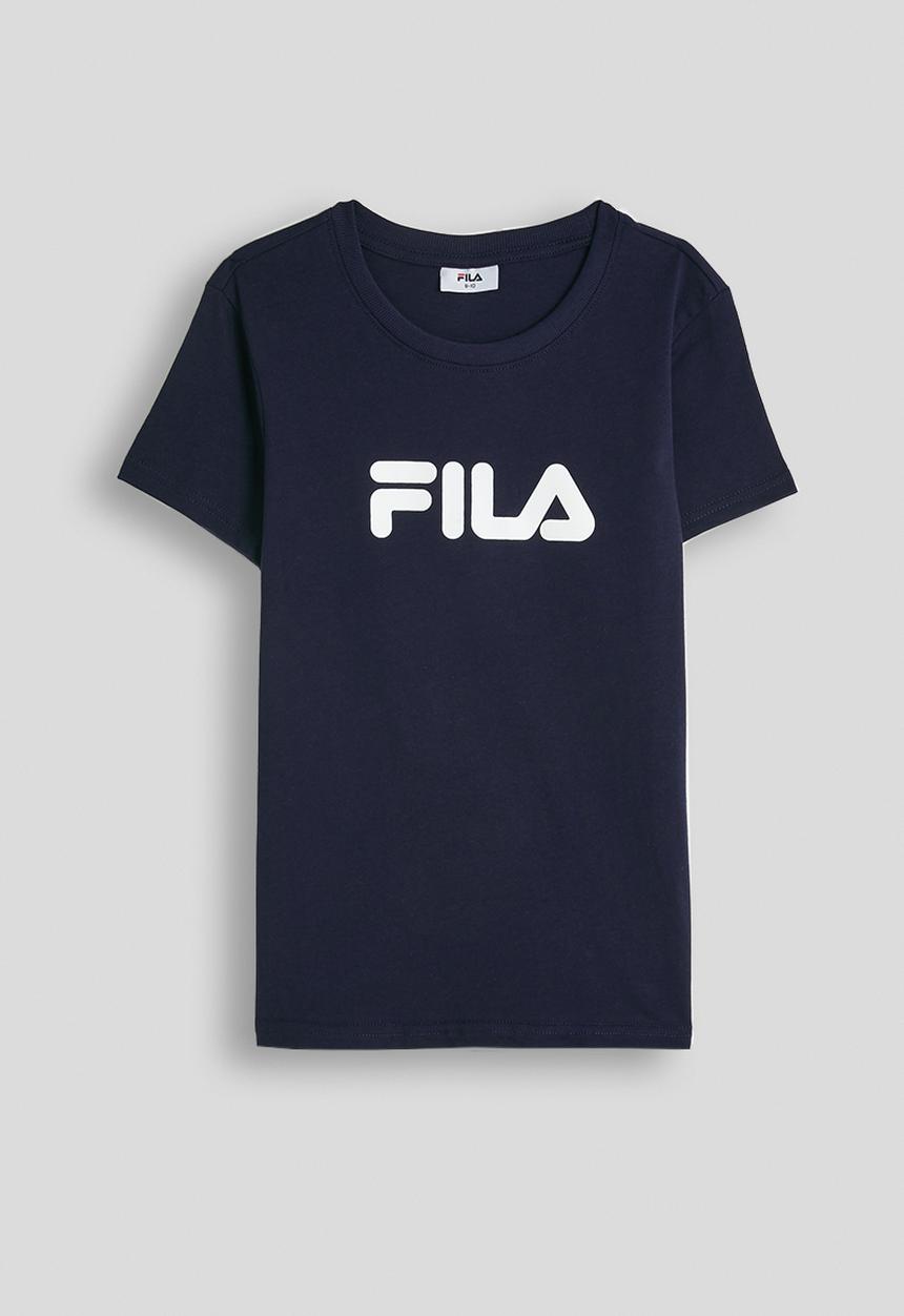 FILA - Mono deckle t-shirt  -  fila blue