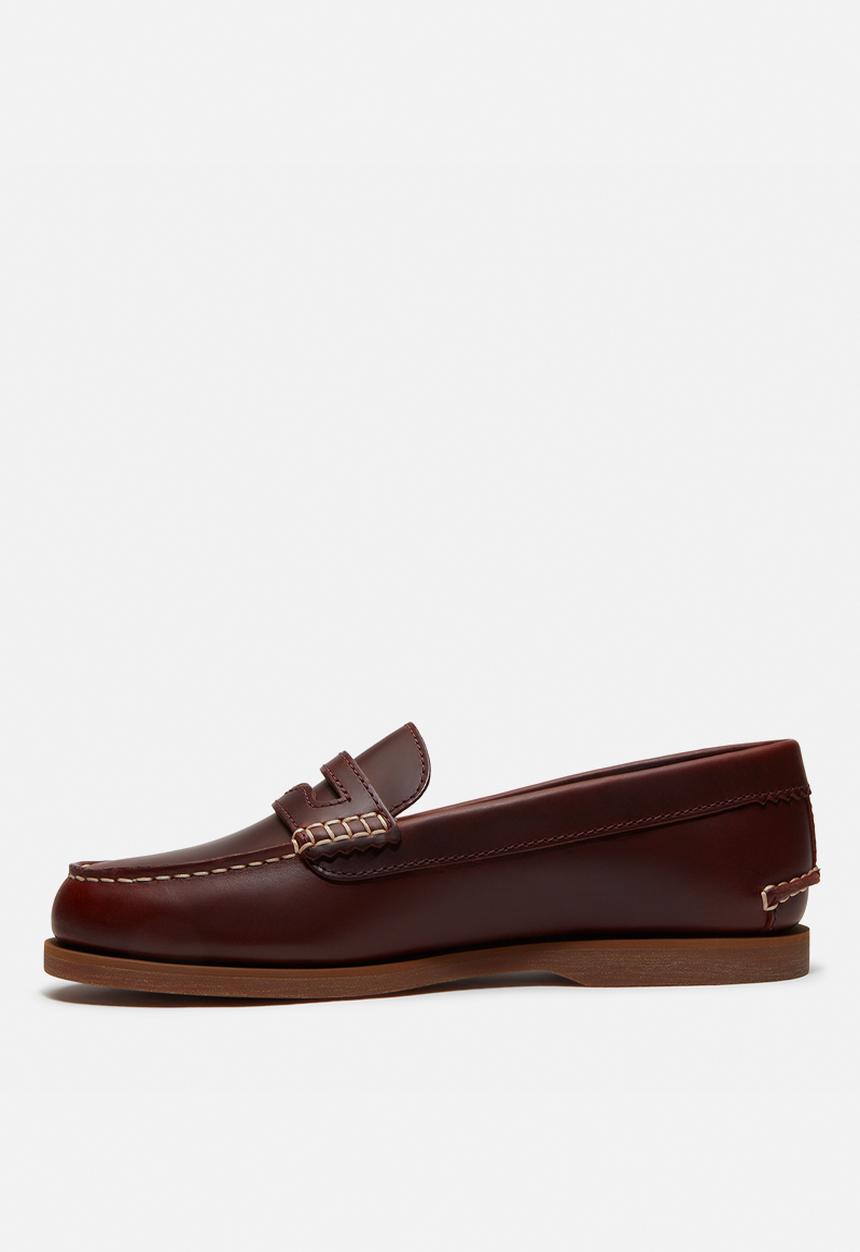 Timberland - Classic boat loafer shoe - burgundy full grain