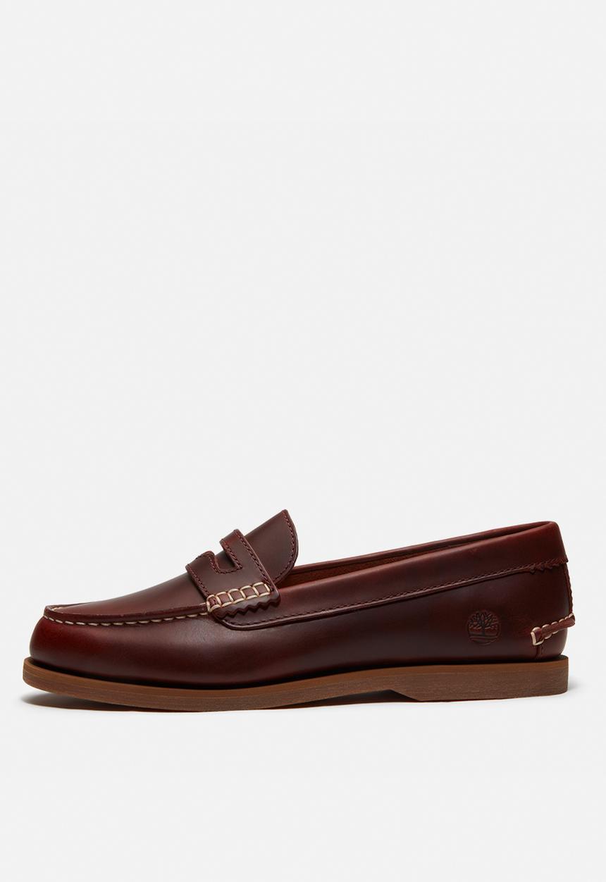 Timberland - Classic boat loafer shoe - burgundy full grain