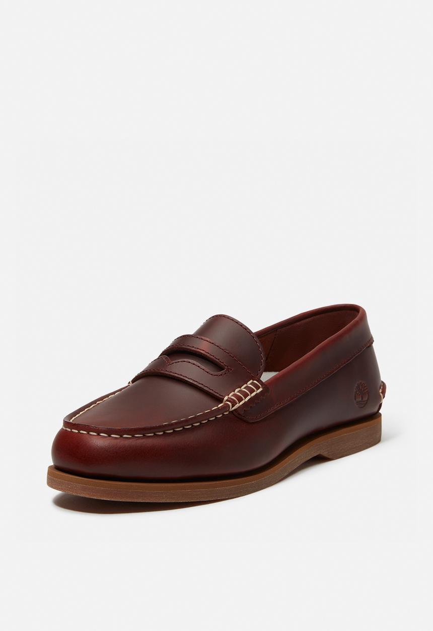 Timberland - Classic boat loafer shoe - burgundy full grain