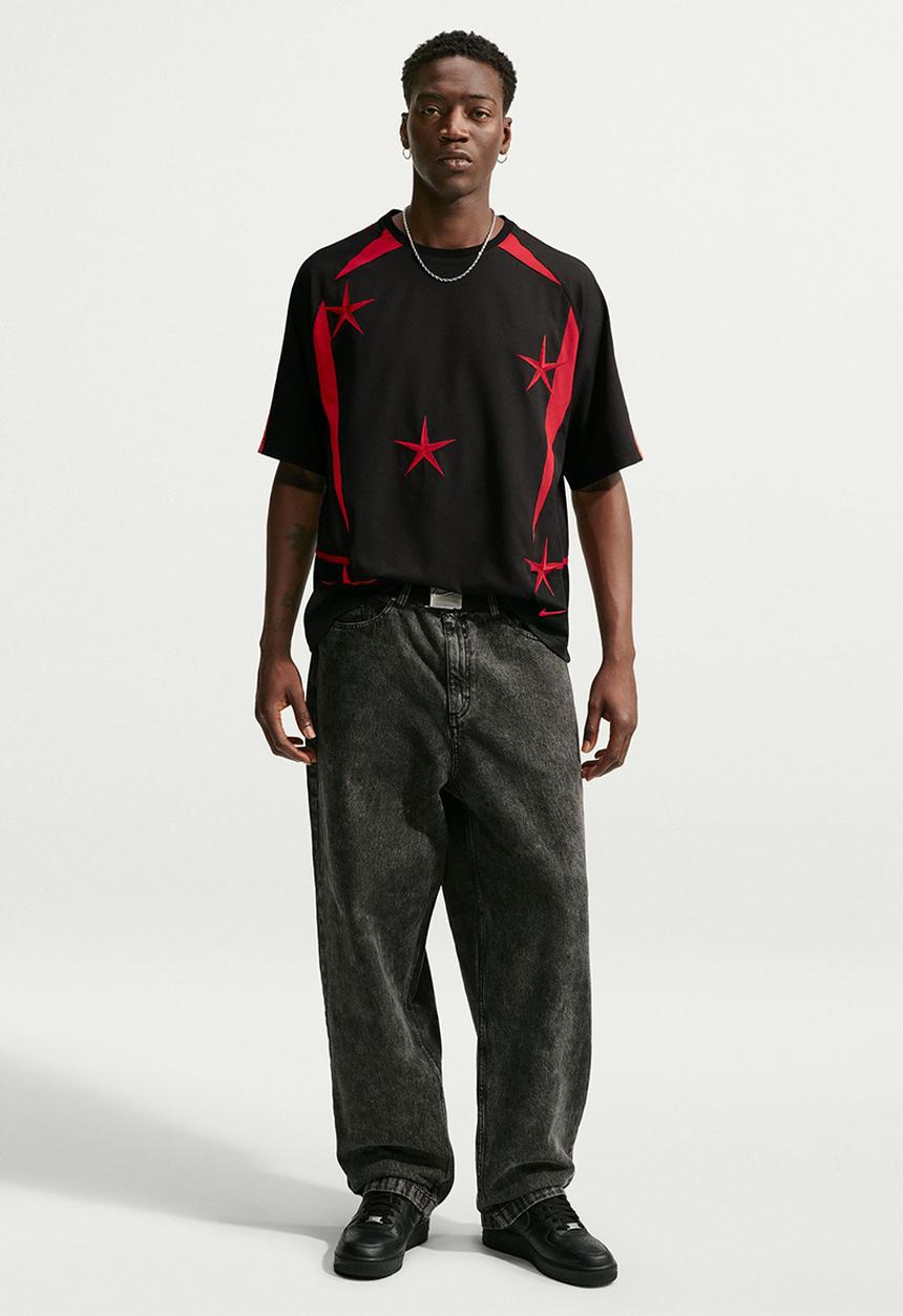 Nike - NSW  "Your Message Here" (YMH) Football Jersey-Black/Red/Orange