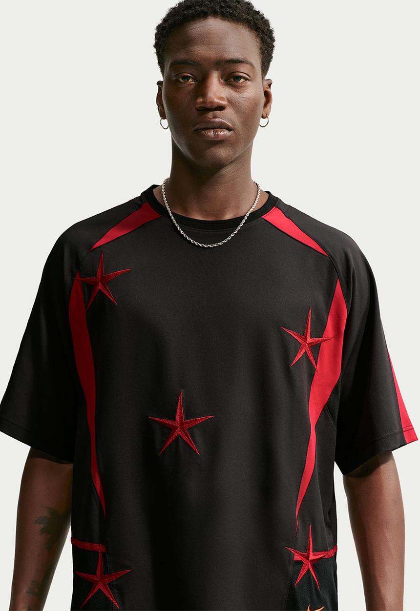 Nike - NSW  "Your Message Here" (YMH) Football Jersey-Black/Red/Orange