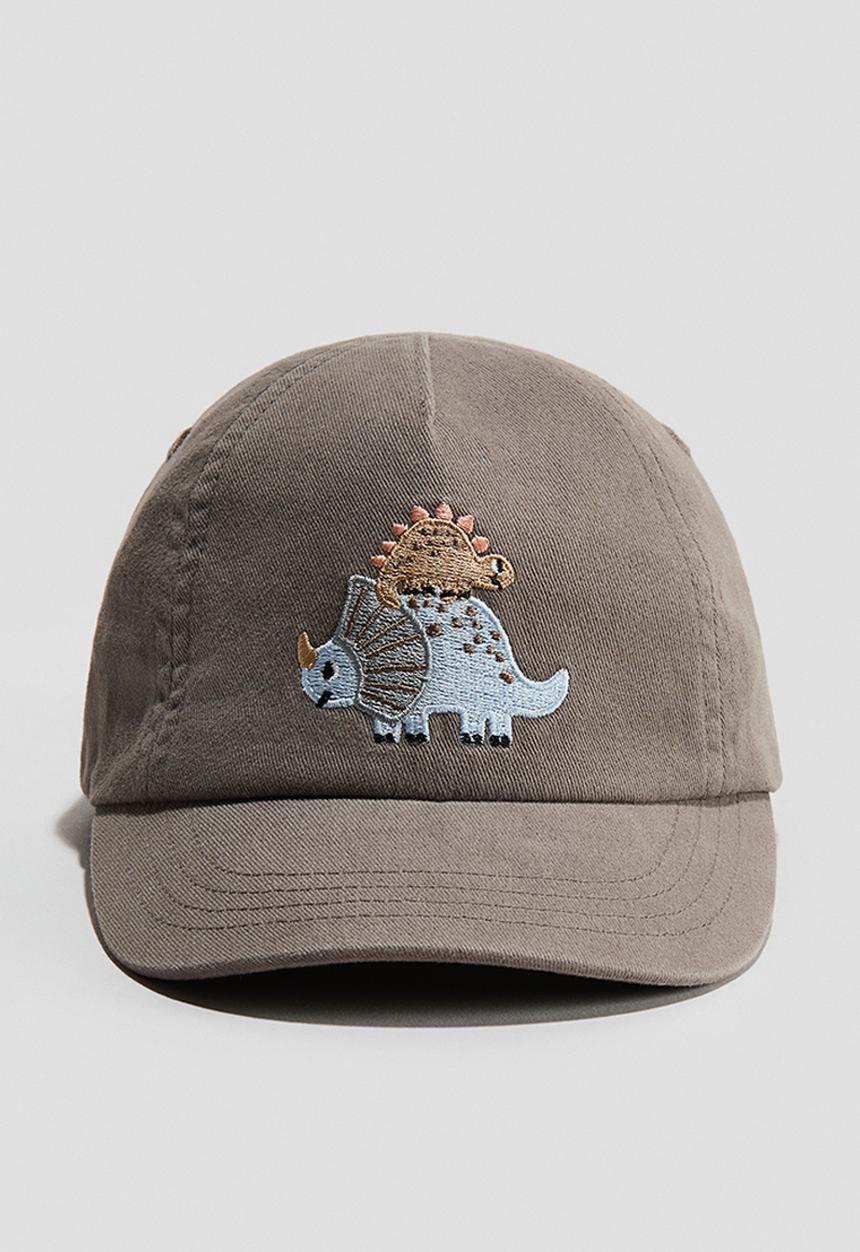 H&M - Cotton cap - mole/dinosaurs