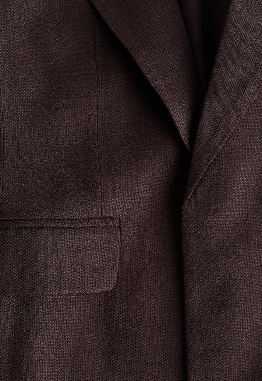 H&M - Gathered-sleeve blazer - dark brown
