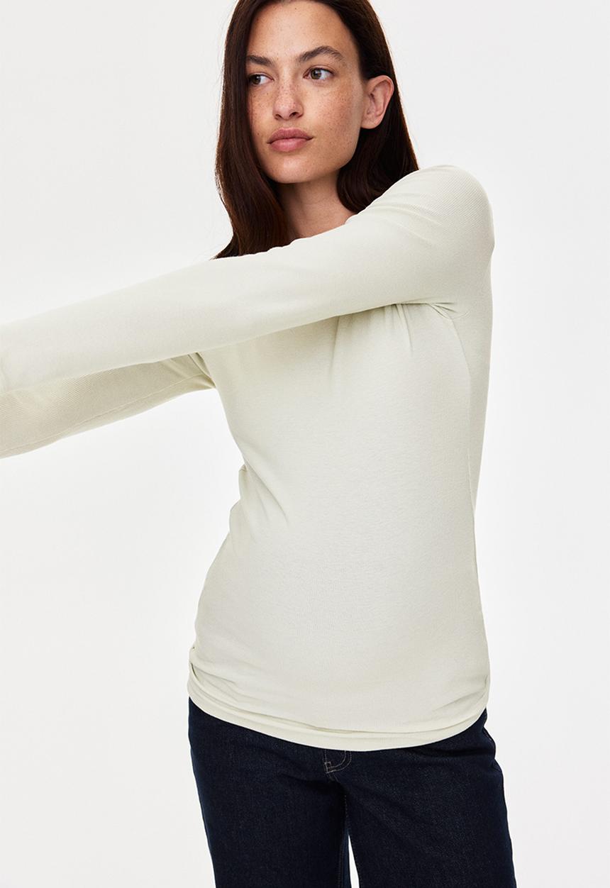 H&M - Mama ribbed jersey top - light green