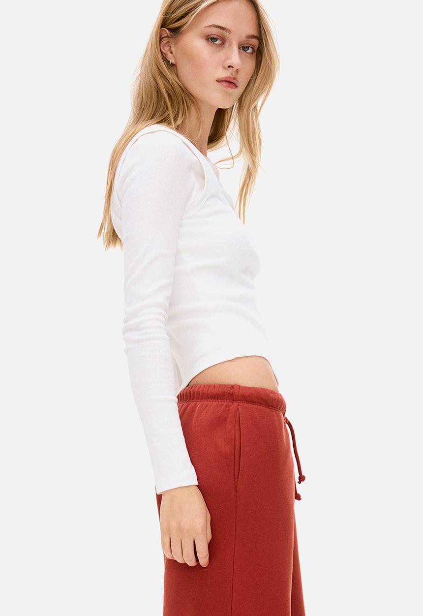 H&M - Wide joggers - rust red