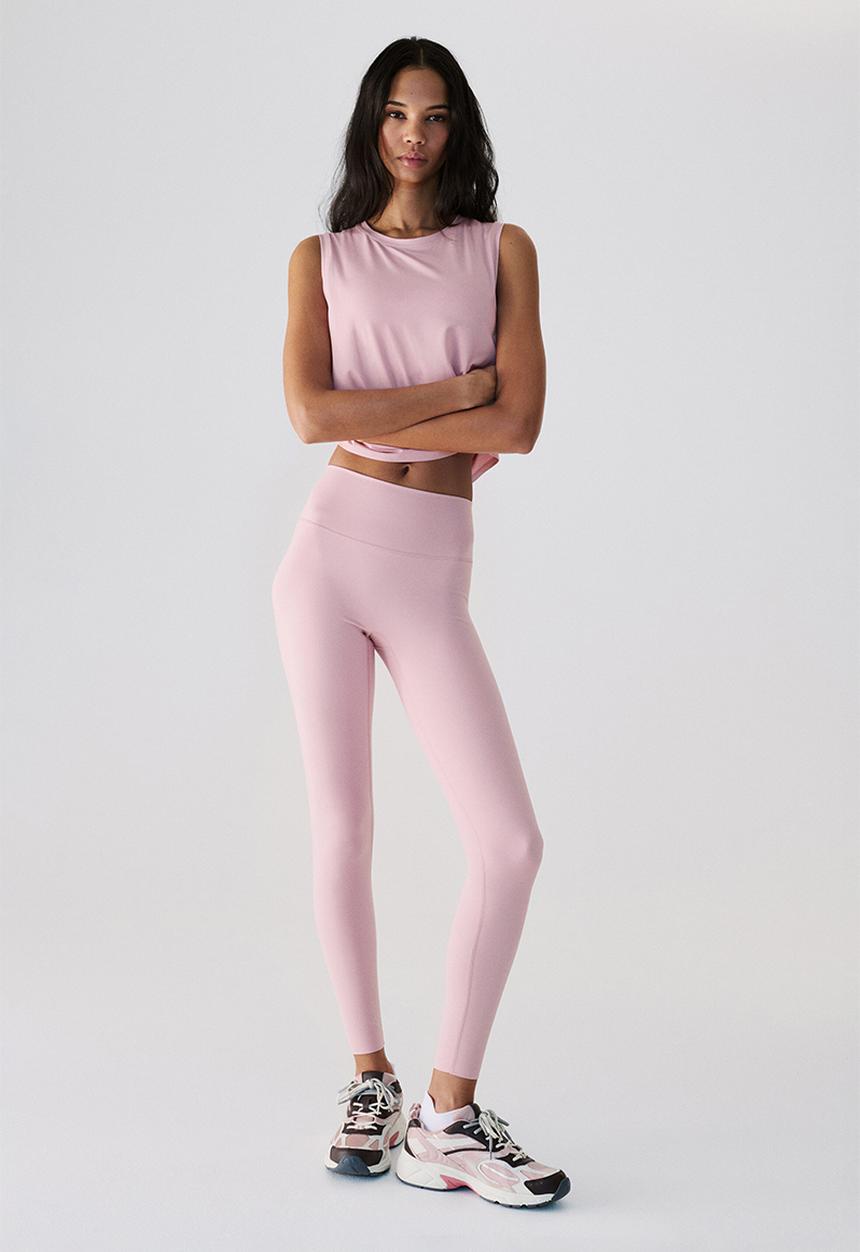 H&M - Sports leggings with softmove? - pastel pink