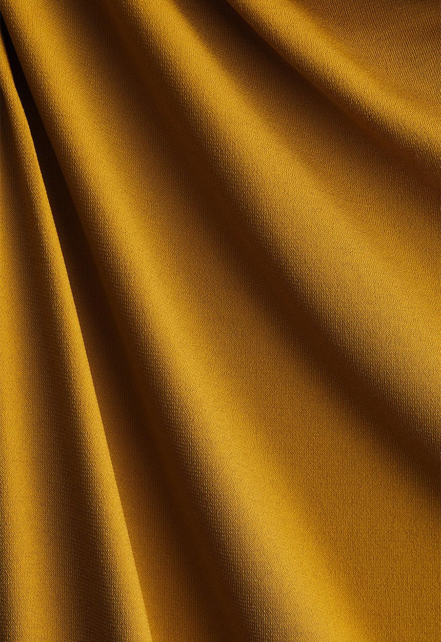 H&M - Cap-sleeved dress - mustard yellow