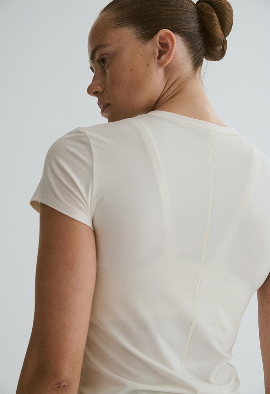 H&M - Sports top with drymove? - ivory