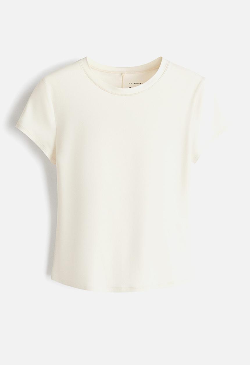 H&M - Sports top with drymove? - ivory