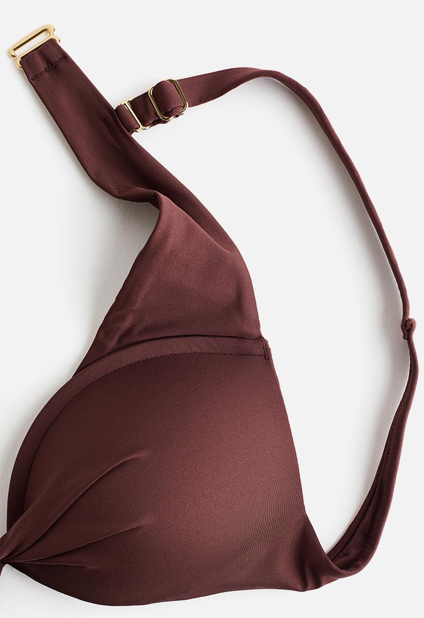H&M - Push-up bikini top - dark brown